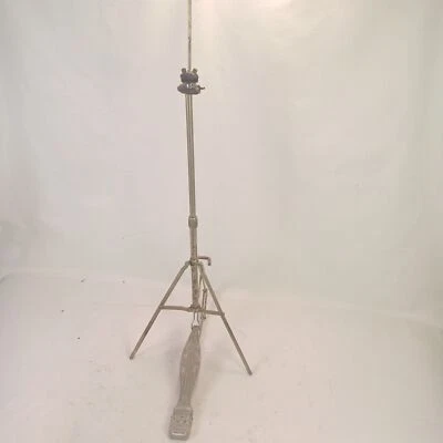 Pedal de suporte de prato Slingerland "Krupa" meia/chapéu alto vintage anos 50 épico #836 níquel - Imagem 1 de 4