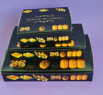 Baklava kartons  wählbar Faltschachteln für 250, 500 oder 1000g Baklava Kartons - Bild 1 von 4
