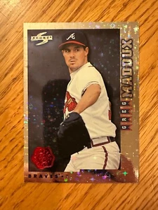 Tarjeta paralela 1998 Score Rookie intercambiada Greg Maddux prueba de artista #RTPP4 Braves - Imagen 1 de 2