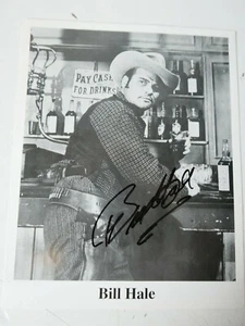 Bill Hale signed 8"x 10" photograph Western Film Actor RARE - Picture 1 of 3