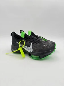 Taglia 9,5 - OFF-WHITE x Nike Air Zoom Tempo Next% Nero Verde - Foto 1 di 13
