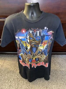 IRON MAIDEN STRANGER IN A STRANGE LAND SHIRT 90s ROCK SHIRT JERSEY HEAVY METAL L - Picture 1 of 8