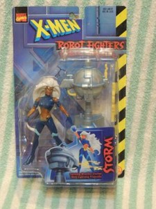 Storm X-Men Robot Fighters Long Hair Marvel Comics Toy Biz 1997 Mint on card