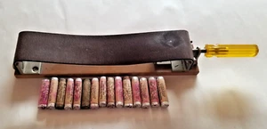Razor Strop With 15 Lyon's Quick Sharpener Strop Dressings Vintage Hand Crafted - Picture 1 of 10