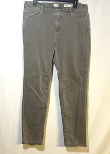 J Jill Denim Slim Ankle size 16 Tall jeans pants tan taupe classic - Picture 1 of 8