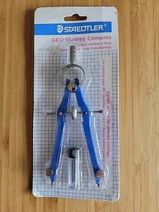 Vintage 2001 Staedtler GEO Student Compass 956 BK Technical Drawing Math Art NEW - Picture 1 of 5