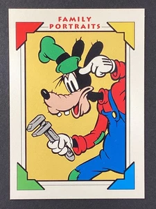 Impel Disney Family Portraits 1991 #125 Goofy Clock Cleaners 1937 casi nuevo - Imagen 1 de 2