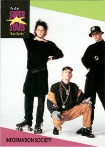 1991 ProSet Super Stars MusiCards Rock Pop Rap Information Society Set Break #54 - Bild 1 von 2