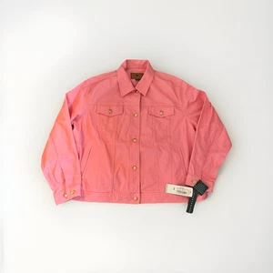 Chaqueta vaquera Ralph Lauren rosa 100 % algodón para mujer talla XXL vintage nueva con etiquetas - Imagen 1 de 10