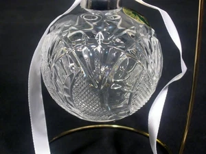 Waterford Crystal Seahorse Ball Ornament New in Box - Picture 1 of 14