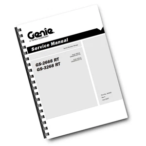 GENIE GS-2668 RT GS-3268 SERVICE WORKSHOP REPAIR MANUAL REPRINTED 2007 EDITION - Picture 1 of 10