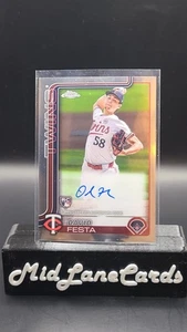 2025 Topps Chrome - Rookie Autographs David Festa #RA-DF (AU, RC) - Picture 1 of 2