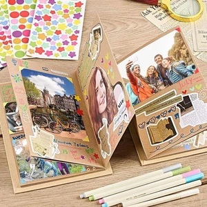 Organ photo album Folding Organ Album Child Book for Pictures Memories Family 4 - Picture 1 of 16