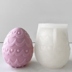 3D Easter Egg Candle Molds Silicone Egg Silicone Molds for Candle Making East... - Picture 1 of 6