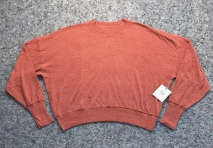 O’Neill Shoreward Sweater Women’s Large Burnt Orange Lightweight Pullover Crew - Picture 1 of 8