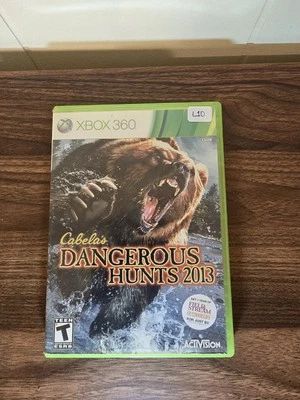 XBOX 360 Cabela's Dangerous Hunts 2013 Video Game Disc Hunting Adventure 13  - Image 1 of 3