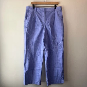 J. Pantalón chino para mujer Crew plisado con capucha viola neblina púrpura talla 14 - Imagen 1 de 9