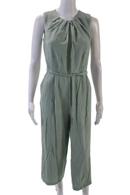 Mono verde sin mangas con escote redondo plisado talla 4 de Calvin Klein para mujer Foto 1 de 4