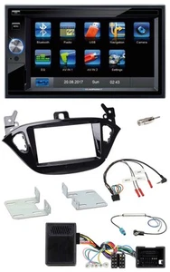 Blaupunkt 2DIN Bluetooth TMC USB Lenkrad SD Navigation für Opel Adam ab 2013 Cor - Bild 1 von 10