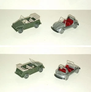 WIKING HO VOLKSWAGEN 181 #39 + VW 1303 BUGGY #34 TBE VGC SGZ 1:87 TRAIN DIORAMA - Imagen 1 de 2