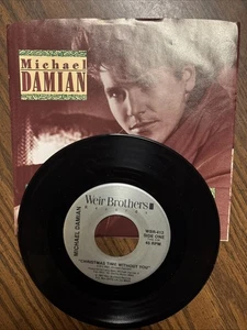 MICHAEL DAMIAN - CHRISTMAS TIME WITHOUT YOU / WHAT ARE YOU LOOK - 45 Record w/PS - Picture 1 of 9