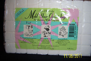2LB. mold your own soap with moisturizing white glycerin