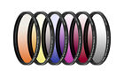 46mm 6 Piece Multi-Coated Professional Gradual Color Filter Kit with Wallet