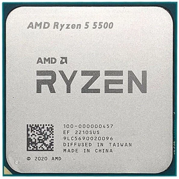 AMD Ryzen 5 5500 Processor (4.2 GHz, 6 Cores, Socket AM4) Tray - 100-000000457