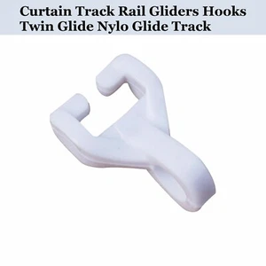 Curtain Track Rail Gliders Hooks Twin Glide Nylo Glide Track - Picture 1 of 40