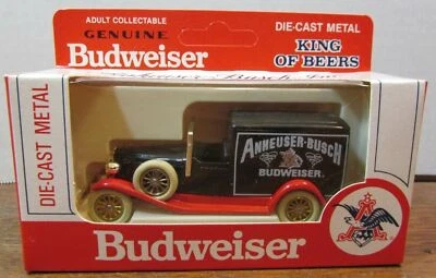 Caminhão fundido Budweiser anheuer busch st.louis na caixa adulto colecionável PRETO - Imagem 1 de 4