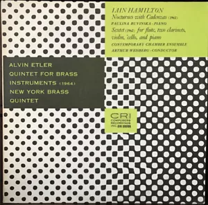 NEW YORK BRASS - ALVIN ETLER / IAIN HAMILTON - CRI - LP - WEISBERG - Picture 1 of 3