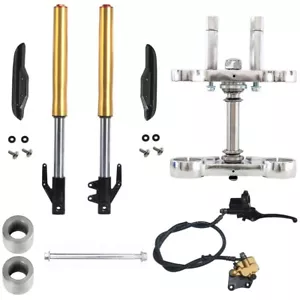 Pinza de freno hidráulica abrazadera triple árbol horquilla delantera 630 mm 45/48 mm Fr CRF50 XR50 - Imagen 1 de 10