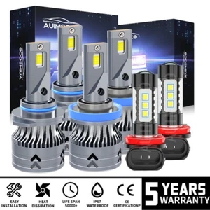 For Honda Pilot EX Sport Utility 4-Door 3.5L 2006-2018 LED Headlight Fog Bulbs - Picture 1 of 18