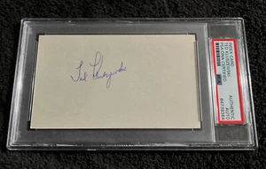 Ted Kluszewski SIGNED AUTOGRAPH AUTO INDEX CARD PSA/DNA Slabbed BEAUTY ! PSA - Picture 1 of 1