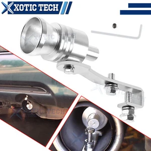 Universal Turbo Sound Exhaust Whistle Blow off Valve Simulator Whistler Silver - Bild 1 von 12
