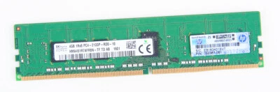 HP 4GB 1Rx8 PC4-2133P-R DDR4 REG Server-RAM ECC 752367-081 774169-001 726717-B21 - Immagine 1 di 4