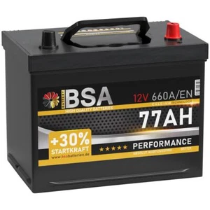 Asia Autobatterie 77Ah 12V 660A/EN Asia Batterie Pluspol Rechts statt 70Ah 80Ah - Bild 1 von 4