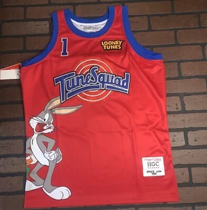 Camiseta deportiva de baloncesto LOONEY TUNES TUNESQUAD Red Headgear Classics ~Nunca usada~ L - Imagen 1 de 4