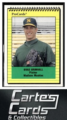 Brad Brimhall 1991 ProCards #2122  Madison Muskies - Image 1 of 2
