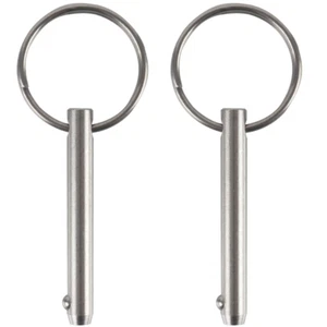 2 Pack Quick Release Pin, Diameter 1/4", Usable Length 1-1/2", Overall Length 2" - Picture 1 of 12