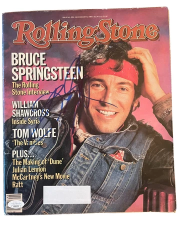 Bruce Springsteen Rolling Stone Born in the USA Signed Autographed JSA COA Cover