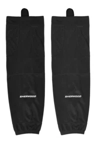 Calcetines negros de hockey sobre hielo Sherwood Edge Pro estilo stock Sr. grandes 30" - Imagen 1 de 1