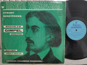 Wieniawski - Violin Works Bonislaw Gimpel Rezler Muza Stereo LP NM- - Picture 1 of 1