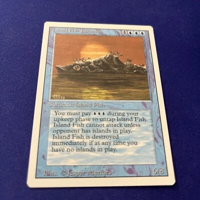 MTG Island Fish Jasconius Revised Edition Regular Rare - Image 1 of 2