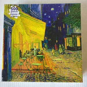 500 Piece Puzzle "Cafe Terrace at Night" Van Gogh Flame Tree Publishing Sealed - Picture 1 of 3