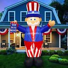 Memorial Day Inflatables Uncle Sam Blow Up Lighted Patriotic 4th of July Outdoor