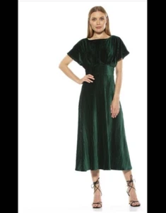Alexia Admor Veronica Kleid in Smaragd Größe: M Medium BRANDNEU - SAMTOPTIK - Bild 1 von 1