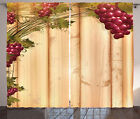 Fence Curtains Grapes Wooden Illustration