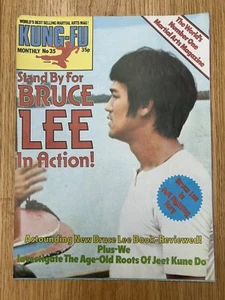 Kung Fu Monthly Bruce Lee Vintage KFM Poster Magazine No.35 UK Release - VGC - Bild 1 von 11