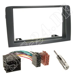 Fiat Idea Doppel-DIN Autoradio Rahmen Radioblende ISO KFZ Radioadapter Einbauset - Picture 1 of 1
